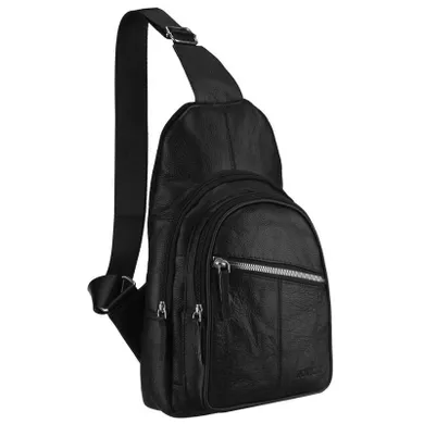 Plecak, czarny, skórzany, Rovicky