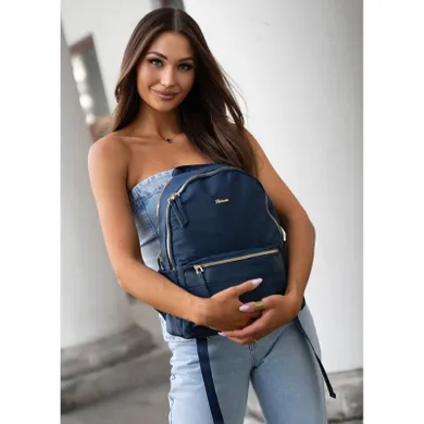 Plecak miejski, granatowy, Peterson