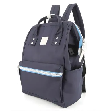 Plecak miejski na laptopa, port USB, niebieski, Himawari