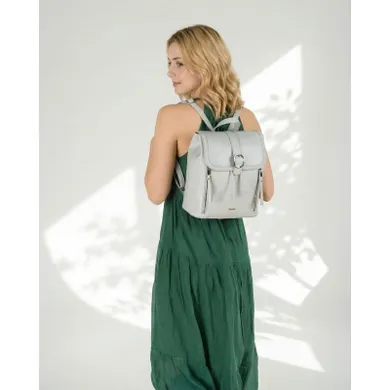 Plecak, szary, skóra ekologiczna, Rovicky