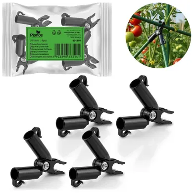 Plonos, złączki do tyczek, czarne, 11 mm, typu A, 4 szt., PL-941