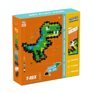 Plus-Plus, Puzzle by Number, T-Rex, klocki, 250 elementów