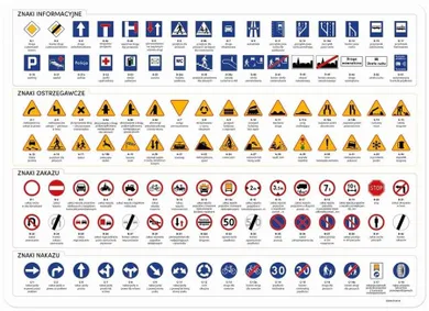 Podkładka na biurko, laminowana, ruch drogowy