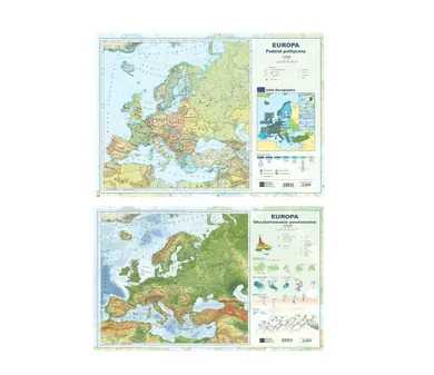 Podkładka na biurko, mata, Mapa Europy