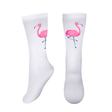 Podkolanówki dziewczęce, białe, Milusie