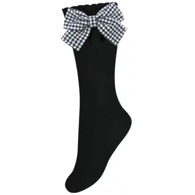 Podkolanówki dziewczęce, czarne, Milusie