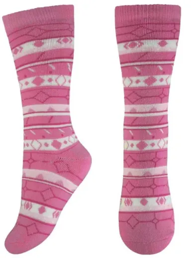 Podkolanówki dziewczęce, różowe, Milusie