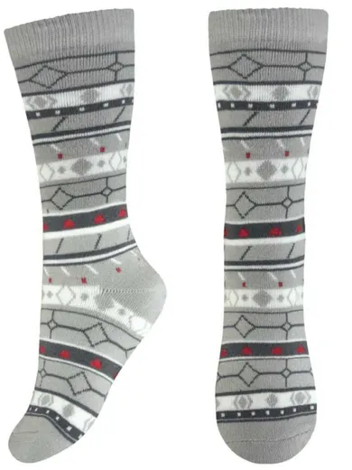 Podkolanówki dziewczęce, szare, Milusie