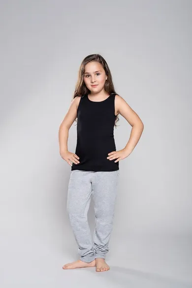 Podkoszulek dziewczęcy, czarny, Tola, Italian Fashion