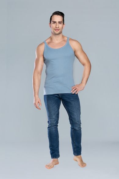 Podkoszulek męski, szary, Paco, Italian Fashion