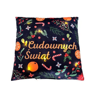 Poduszka LED, cudownych świąt