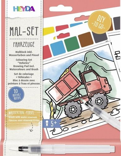 Pojazdy. Malowanka wodna