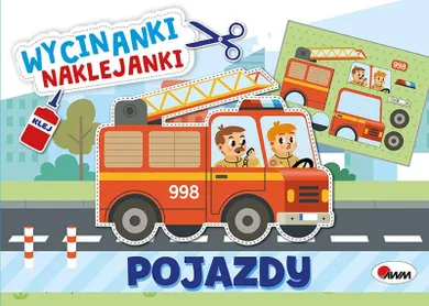 Pojazdy. Wycinanki naklejanki