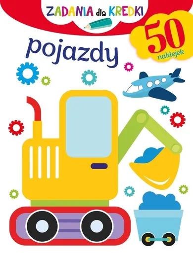 Pojazdy. Zadania dla kredki
