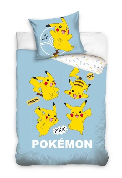 Pokemon, 2-częściowy komplet pościeli bawełnianej, 140-200 cm