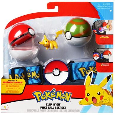 Pokemon, Clip'N'Go Poke Ball, pas z kulami i figurką