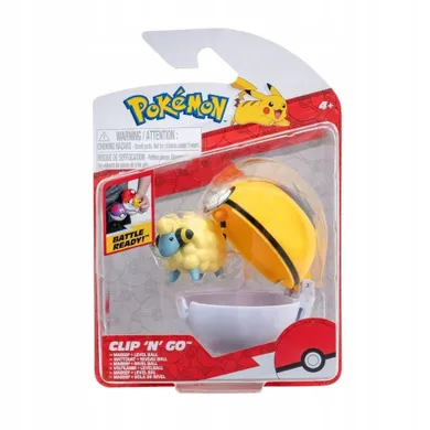 Pokemon, Clip'N'Go, Seria 14, zestaw Level Ball z figurką Mareep