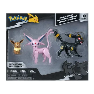 Pokemon, Ewolucja Eevee, zestaw figurek, 3 szt.