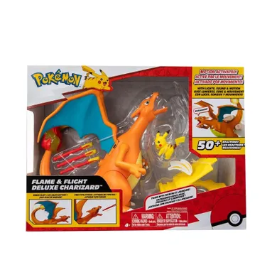 Pokemon, Flame & Flight, Charizard, figurka deluxe z akcesoriami