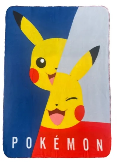 Pokemon, Pikachu, koc polarowy, 100-140 cm