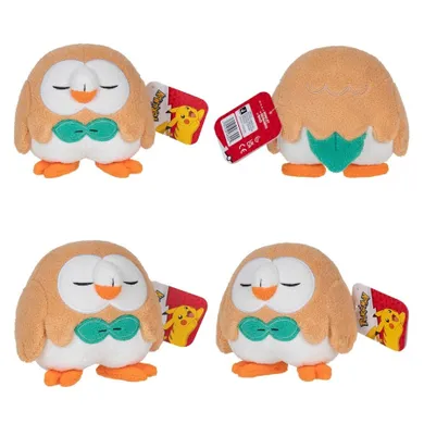 Pokemon, Sleeping Plush, Rowlet, maskotka, 5"