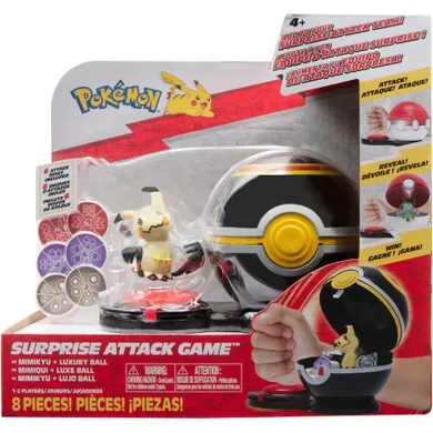 Pokemon, Surprise Attack, Mimikyu with Luxury Ball, zestaw bitewny z figurką