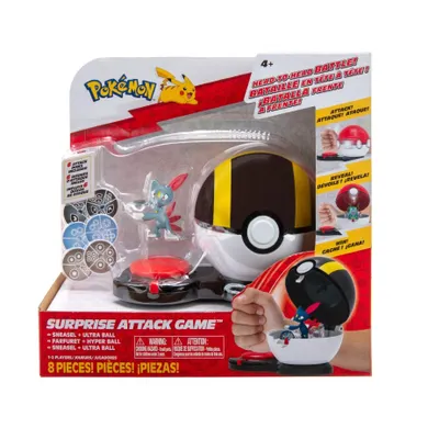 Pokemon, Surprise Attack, Sneasel with Ultra Ball, zestaw bitewny z figurką