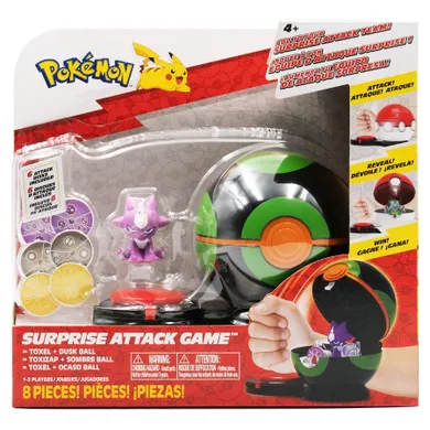 Pokemon, Surprise Attack, Toxel with Dusk Ball, zestaw bitewny z figurką