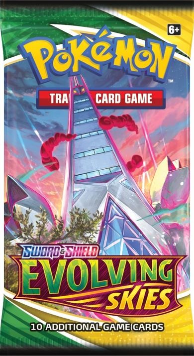 Pokemon TCG: Evolving Skies Booster, gra karciana, 1 szt.