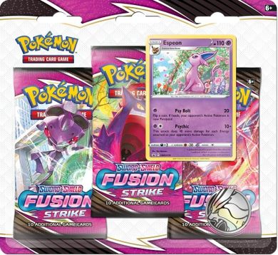 Pokemon TCG: Fusion Strike, 3-pack Blister - Slowpoke, gra karciana