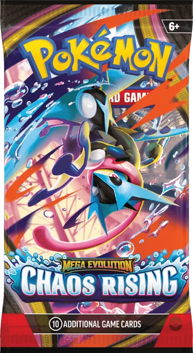 Pokemon TCG: Mega Evolution, Chaos Rising, Booster, gra karciana, dodatek