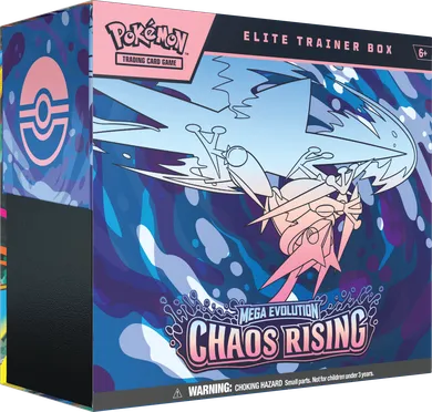 Pokemon TCG: Mega Evolution, Chaos Rising, Elite Trainer Box, gra karciana