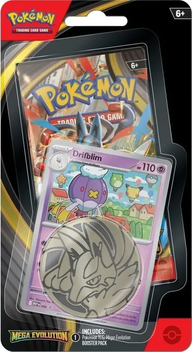 Pokemon TCG: Mega Evolution, Checklane Blister, Drifblim, gra karciana, dodatek