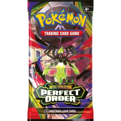 Pokemon TCG: Mega Evolution, Perfect Order, Booster, gra karciana, dodatek