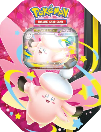 Pokemon TCG: Mega Moonlit Tin, Clefable, gra karciana w puszce, dodatek