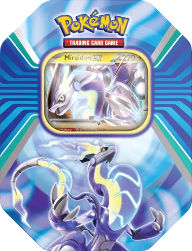 Pokemon TCG: Paldea Legends, Tin, Miradon, gra karciana