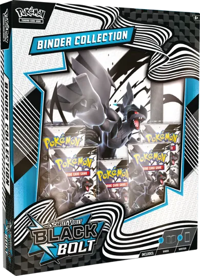 Pokemon TCG: Scarlet & Violet, Black Bolt, Binder Collection, Zekrom, gra karciana