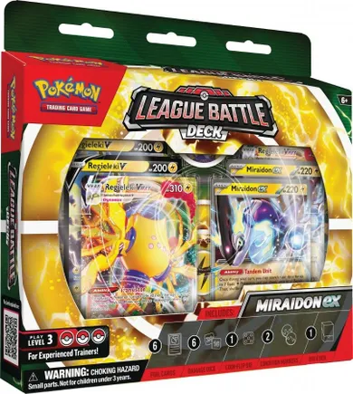 Pokemon TCG: Scarlet & Violet, League Battle Deck, Miraidon EX & Regieleki VMAX, gra karciana