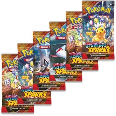 Pokemon TCG: Scarlet & Violet, Surging Sparks, Booster, gra karciana, dodatek, 1 szt.