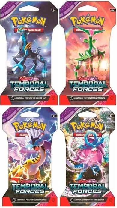 Pokemon TCG: Scarlet & Violet, Temporal Forces, Sleeved Booster, gra karciana, dodatek