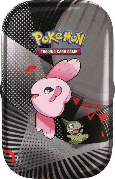 Pokemon TCG: Scarlet & Violet, Unova Mini Tin, Alomomola, Axew, gra karciana