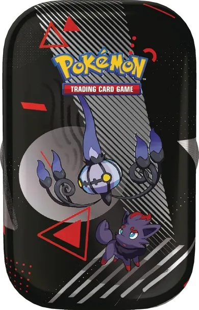 Pokemon TCG: Scarlet & Violet, Unova Mini Tin, Chandelure, Zoura, gra karciana