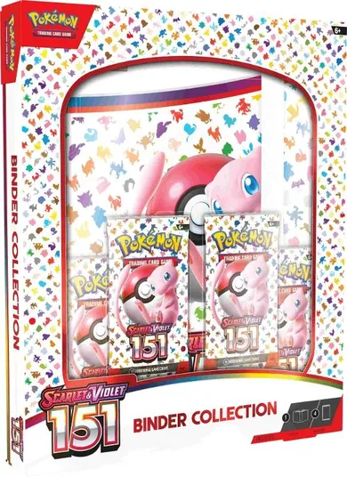 Pokemon TCG: Scarlet and Violet 151, Portfolio Collection, album na 350 kart + Booster, 4 szt.