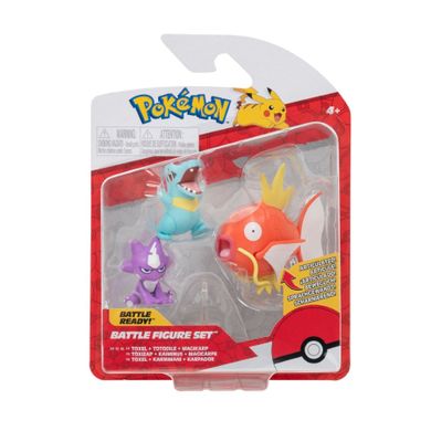 Pokemon, Toxel + Totodile + Magikarp, figurki bitewne