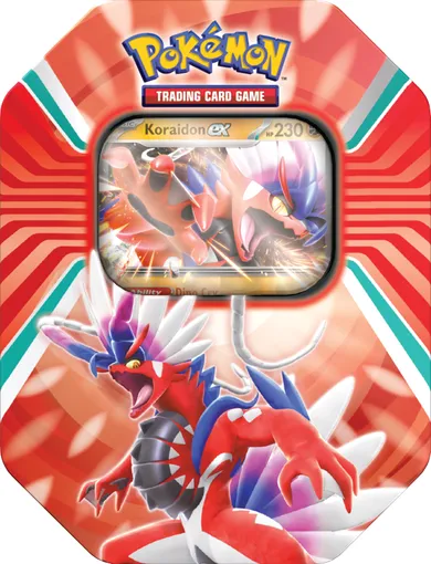 Pokémon TCG: Paldea Legends, Tin, Koraidon, gra karciana