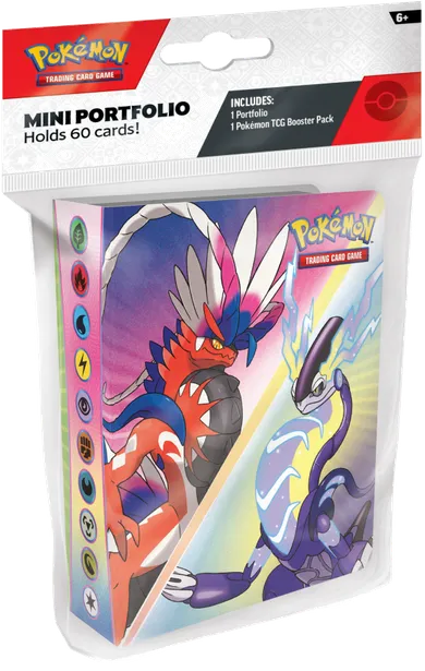 Pokémon TCG: Scarlet & Violet, mini portfolio na 60 kart + booster