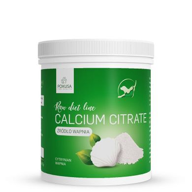 Pokusa, Raw Diet Line Calcium Citrate, suplement dla psa i kota, 250g