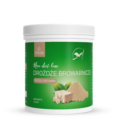 Pokusa, Raw Diet Line Drożdże browarnicze, suplement dla psa i kota, 250g