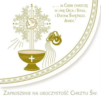 Pol-Mak, zaproszenie, Chrzest, 10 szt.