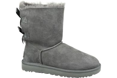 Półbuty damskie, szare, UGG Bailey Bow II